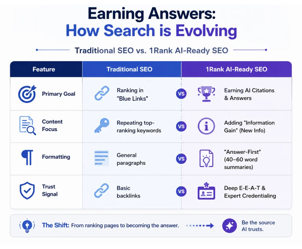 Traditional SEO vs. AI SEO