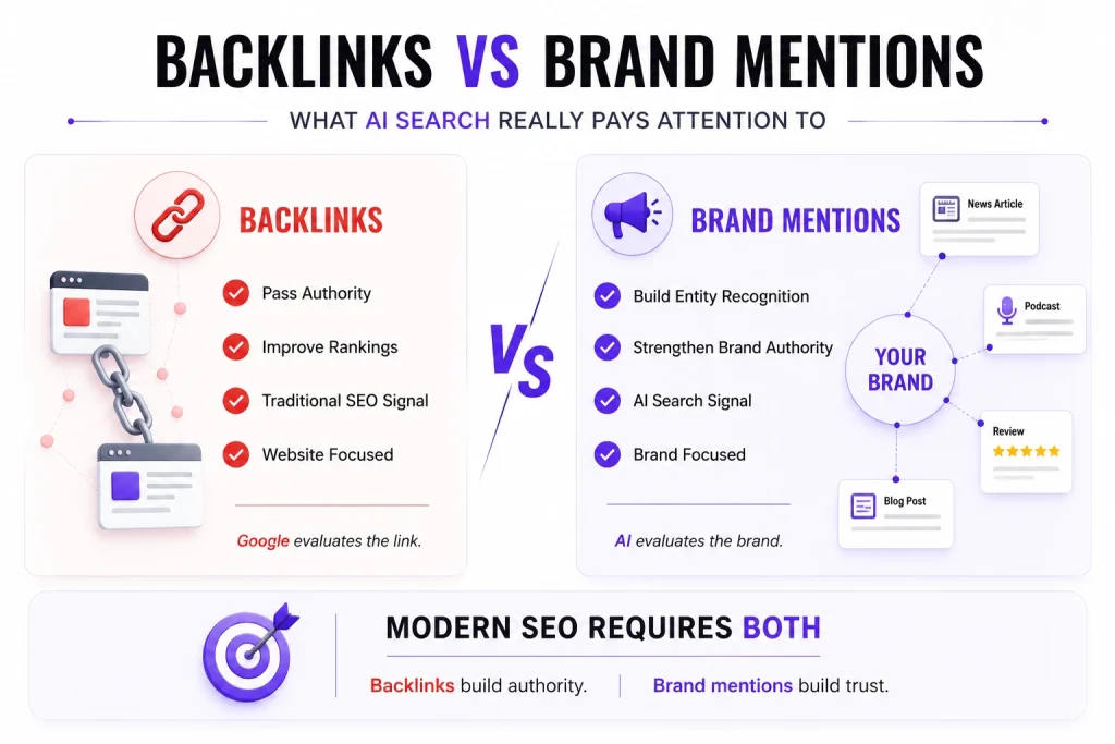 Backlinks vs Brand Mentions
